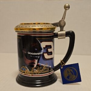 The Franklin Mint Dale Earnhardt Collector Tankard Stein Eye's On The Prize Mug
